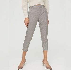 Aritzia Babaton Conan Preppy Tailored Houndstooth Cropped Pants Size 4